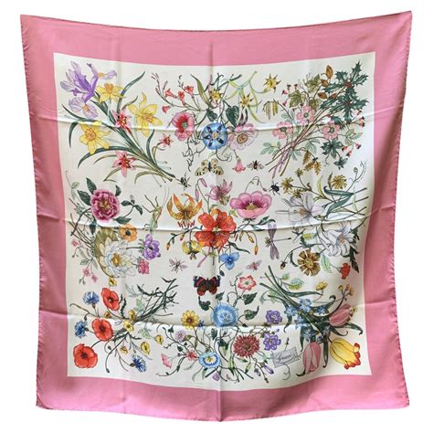 gucci flora scarf 1966|gucci flora silk scarf.